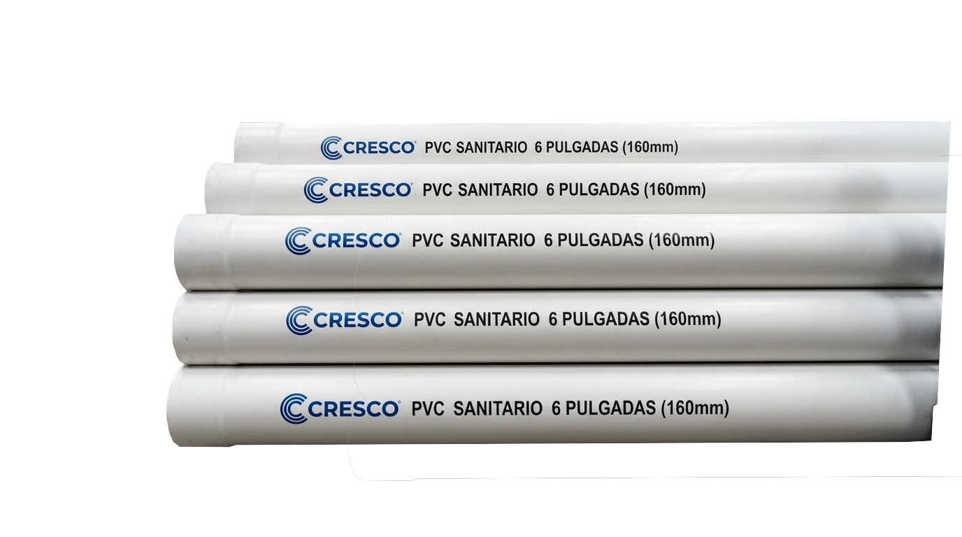 TUBO DE PVC SANITARIO DE 6" MARCA CRESCO